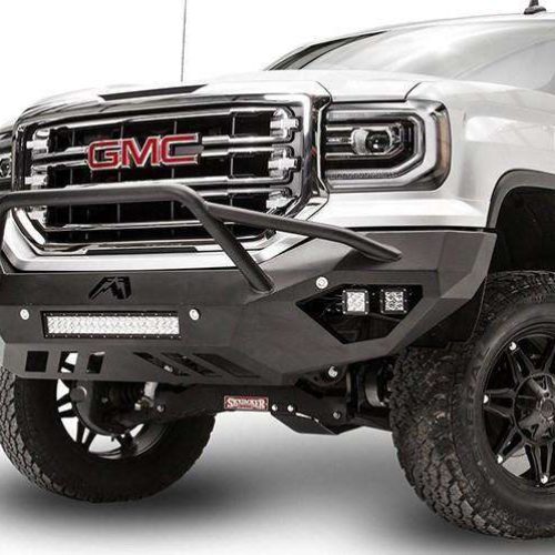 Fab Fours GS16-D3952-1 GMC Sierra 1500 2016-2018 Vengeance Front Bumper Pre-Runner Guard Sensor