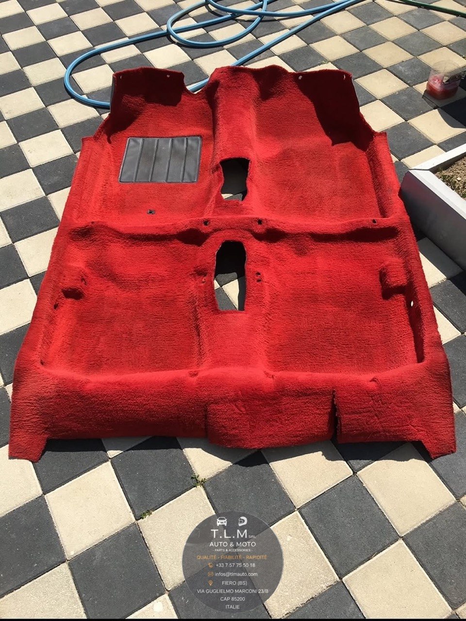 Moquette Rouge Peugeot 205