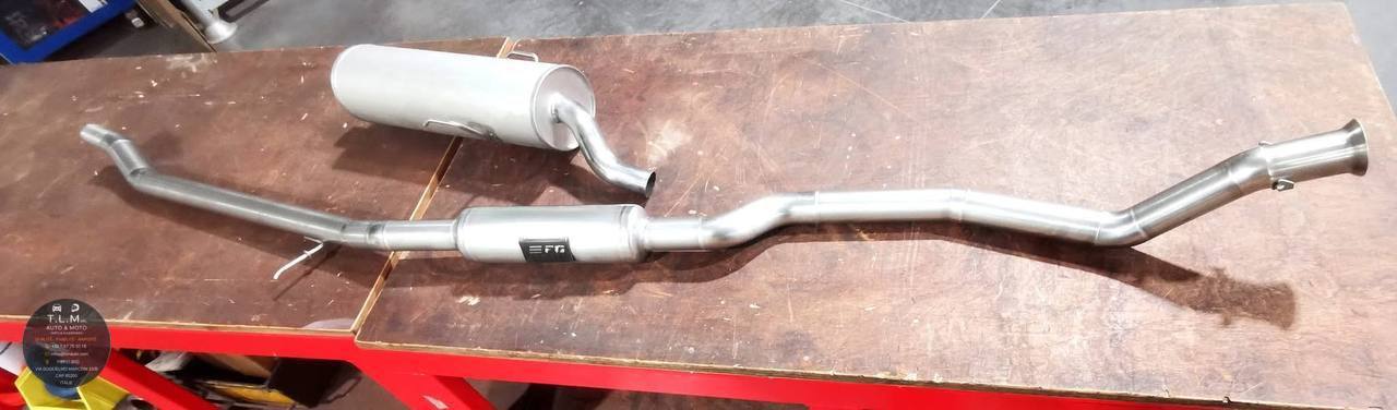Ligne d'échappement complète Peugeot 205 GTI 1.9 avec silencieux arrière