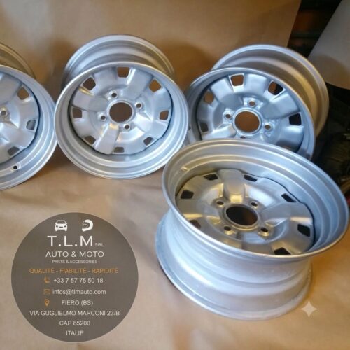 Lot de 4 jantes tôle d’origine Peugeot 205 GTI 1.6 / 1.9